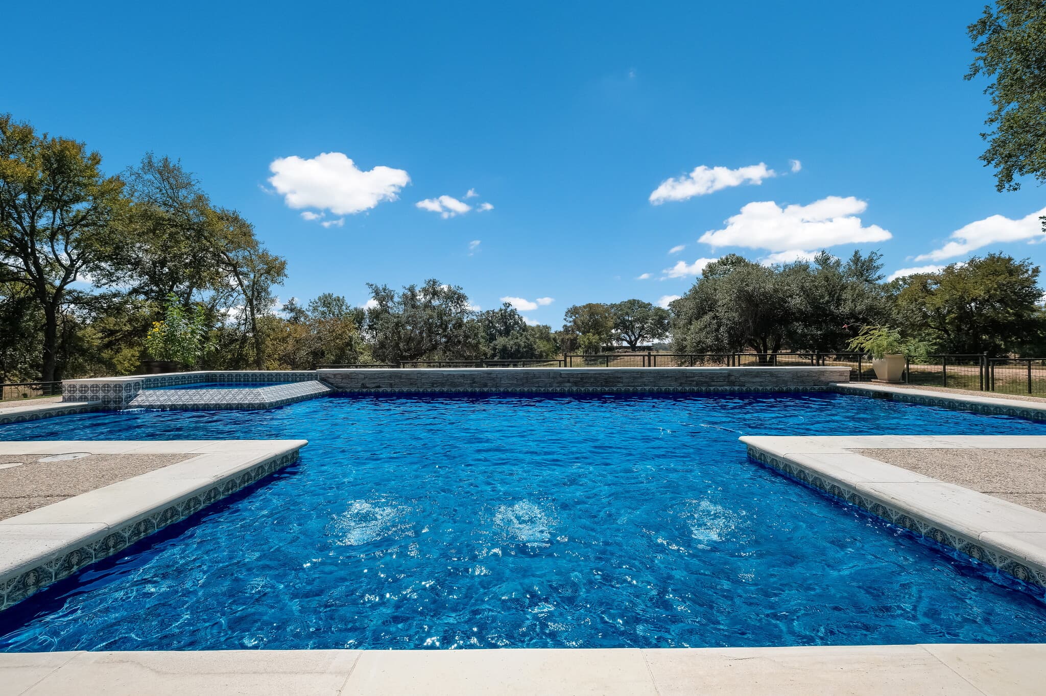 Monterrey Oak custom gunite pool, view three